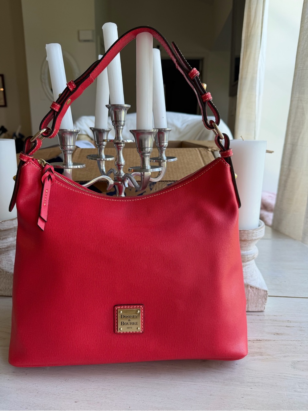 Dooney & Bourke Red Leather Shoulder Bag